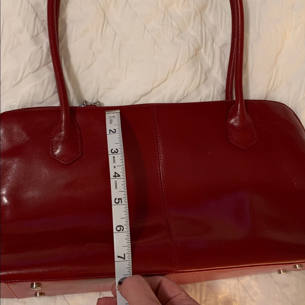 HOBO International red small shoulder bag Y2K leather classic - Picture 13 of 15